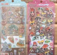 ドロップジェリーシール　パワーパフガールズ　トムとジェリー　2枚セット
