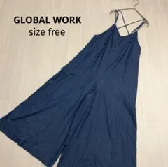 GLOBAL WORK グローバルワーク デニム サロペット オールインワン