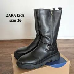 ZARA ブラック ブーツ 23cm