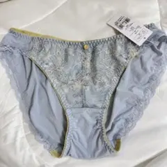 チュチュアンナ レディース　花柄　刺繍　ショーツ　ブルー サイズM