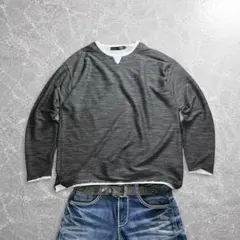 00s Archive Border Long sleeve T shirt - メルカリ