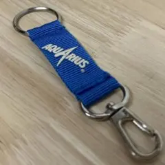 アクエリアスロゴのナイロン製キーリング　レトロのサムネイル