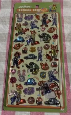 F⭐︎Disneyディズニーズートピア⭐︎…ボンボンドロップシール新品未開封