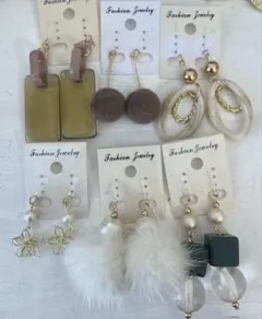 SALE125 ハンドメイド　樹脂　金属　ピアス　イヤリング　まとめ売り