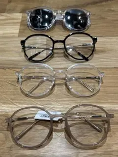 サングラス　伊達メガネ　セット