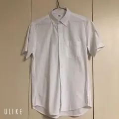 【新品未使用】UNIQLO ホワイト ボタンダウン 半袖シャツ S