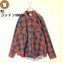 ネルシャツ ロング