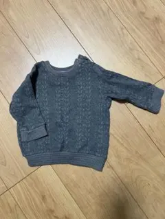 FITH グレー ケーブル編み ニットセーター S