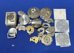 新品未使用　文字盤3個と時計パーツ色々セット