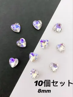 No.8 Vカットハート　ネイルパーツ　ムーンライト　M