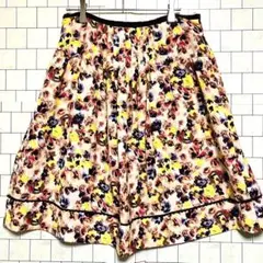 アリスバーリー L フラワープリント フレアスカート　シンプル　人気ブランド