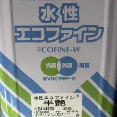 水性エコファイン 艶消し 19-80C 16kg - メルカリ