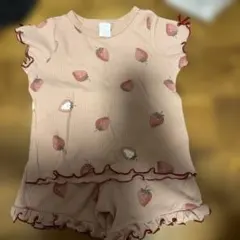 Milk Kiss いちご柄 パジャマ セット　90センチ