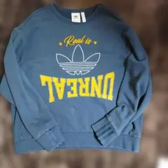 値下げ！adidas クルーネック トレーナー　ミネラルブルー　XL