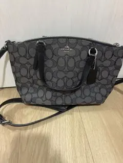 COACH　2WAY　バッグ　ショルダーバッグ　シグネチャー
