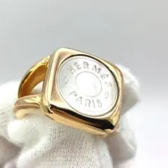 美品☆HERMESエルメス リング 指輪 コロゾ セリエシェル ゴールド 12号