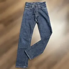 【美品】Ｂ.V.Dブランド スリムデニム ダークブルー　M〜L 古着ヴィンテージ