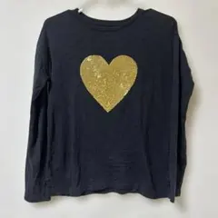 GAP スパンコール ロンT 160cm ハート Y2K グランジ 平成