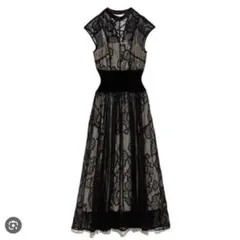 SNIDEL スイッチングレースドレス