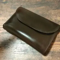 ホワイトハウスコックス ブラウン レザー 三つ折り財布