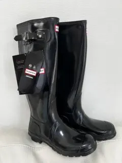 HUNTER オリジナル ブラック レインブーツ