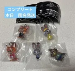 ズートピア2 めじるしアクセサリー　コンプリート 5点セット　ニック　ジュディ