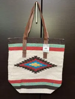 新品未使用　オルテガトートバッグ　ネイティブ柄