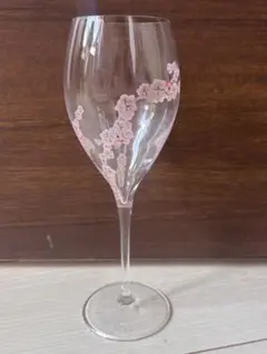 桜模様 ピンクワイングラス 2個セット - メルカリ