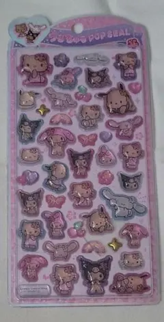 新品未開封 日焼け サンリオ うるちゅるポップシール キティ