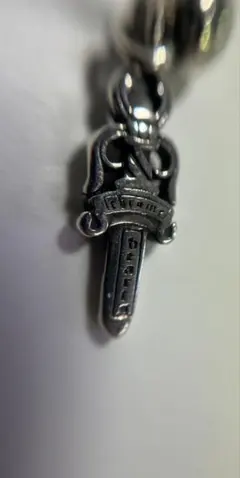 クロムハーツ タイニー スクロール フープ ピアス 925 インボイス無