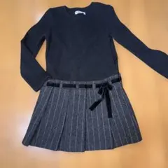 BeBe ストライププリーツワンピース