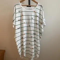 ミッキーのストライプオーバーサイズTシャツのサムネイル
