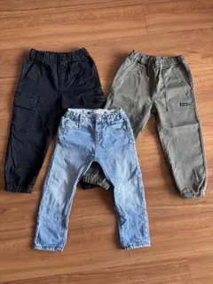 キッズパンツ 3点セット 100.110cm