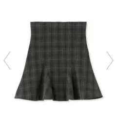 SNIDEL スナイデル ヘムフレアスカショーパン グレー 0 チェック