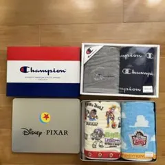 チャンピオン　トイストーリー　フェイスタオル3枚　ウォッシュタオル1枚　セット