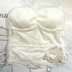 LIP SERVICE 【 カップINベアトップ ホワイト 】 M タグ付き