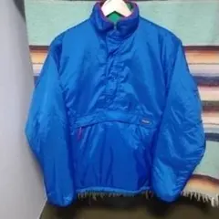 80sパタゴニア　グリセード　日本製　ブルー　M　ダスパーカー　リズムフーディー