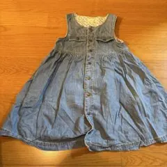 HUSHUSH デニムジャンパースカート 100