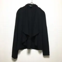 エイチアンドエム　前フリル　ジャケット　カーディガン　ジャージー素材
