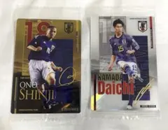 サッカー日本代表　ツインウエハース　小野伸二　鎌田大地　スペシャルレア　レア
