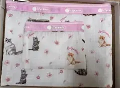 MAQUIA LeSportsac レスポートサック ポーチ 付録 猫 桜