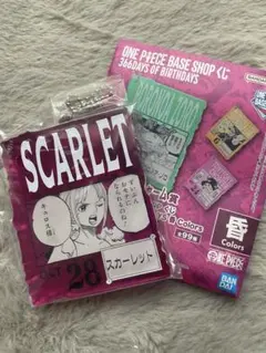 ワンピース ベースショップ くじ　アクリルブロックチャーム　スカーレット