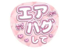 うちわ文字　ファンサうちわ　まとめ買い　ライブ　団扇　エアハグして