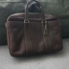 n*a様 コーチ ブラウンレザー ビジネスバッグ