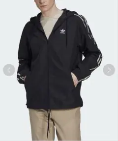 カモシリーズアディダスウインドブレーカー 黒　新品　未使用