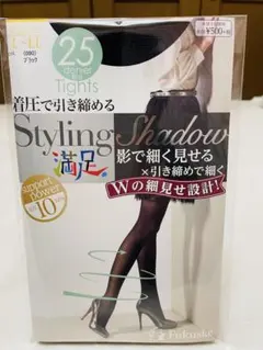 Fukuske 満足 Styling Shadow タイツ L-LL ブラック