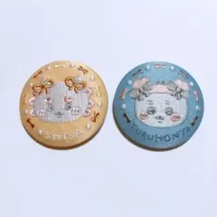 ちいかわ ビスケット2 刺繍缶バッジ