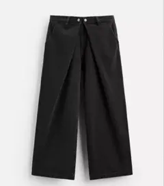 ZARA ブラック ワイドレッグデニム サリバン似