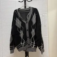 【HARE】アーガイル柄カーディガンFサイズ