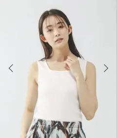 スクエアネック リブタンクトップのサムネイル